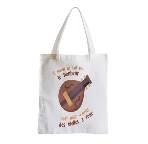 Sac tissu vielle roue - tissu,